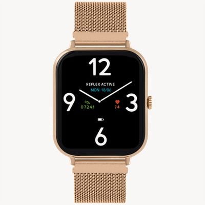 Reflex Active Series 23 Multi-Function Smartwatch (39mm) Digital Dial / Rose-Gold PVD Stainless Steel Mesh RA23-4080