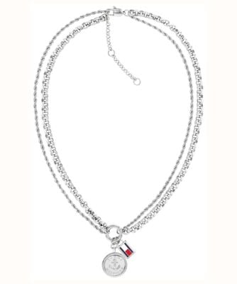 Tommy Hilfiger Women's Silver Pendant Necklace Charms 2781023