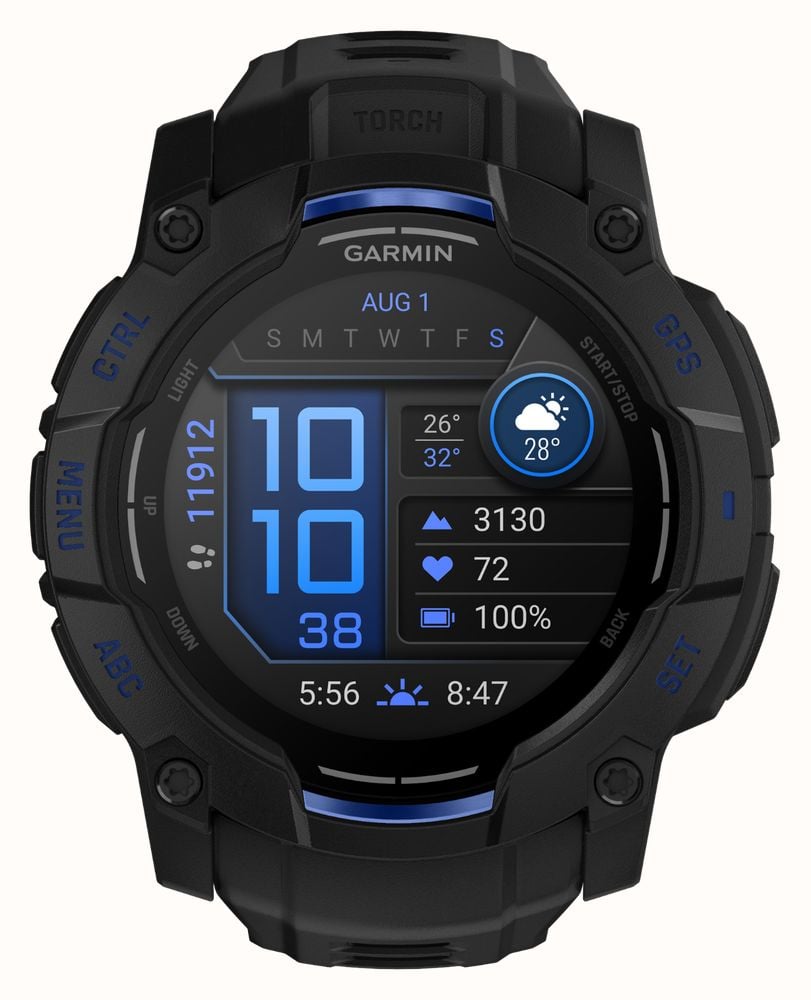 Garmin Instinct AMOLED Outdoor GPS Smartwatch (50mm) Black