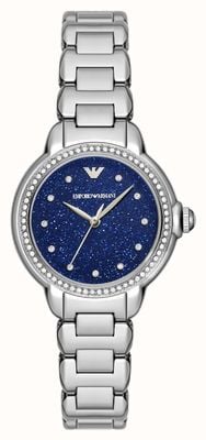 Emporio Armani Women's (32mm) Blue Glitter Dial / Stainless Steel Bracelet AR11630