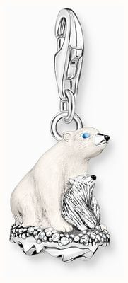 Thomas Sabo Charm Pendant | Polar Bears | Sterling Silver 1911-691-7