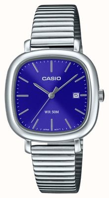 Casio Core LTP-B166 Series (30mm) Blue Dial / Stainless Steel Bracelet LTP-B166D-2AVEF