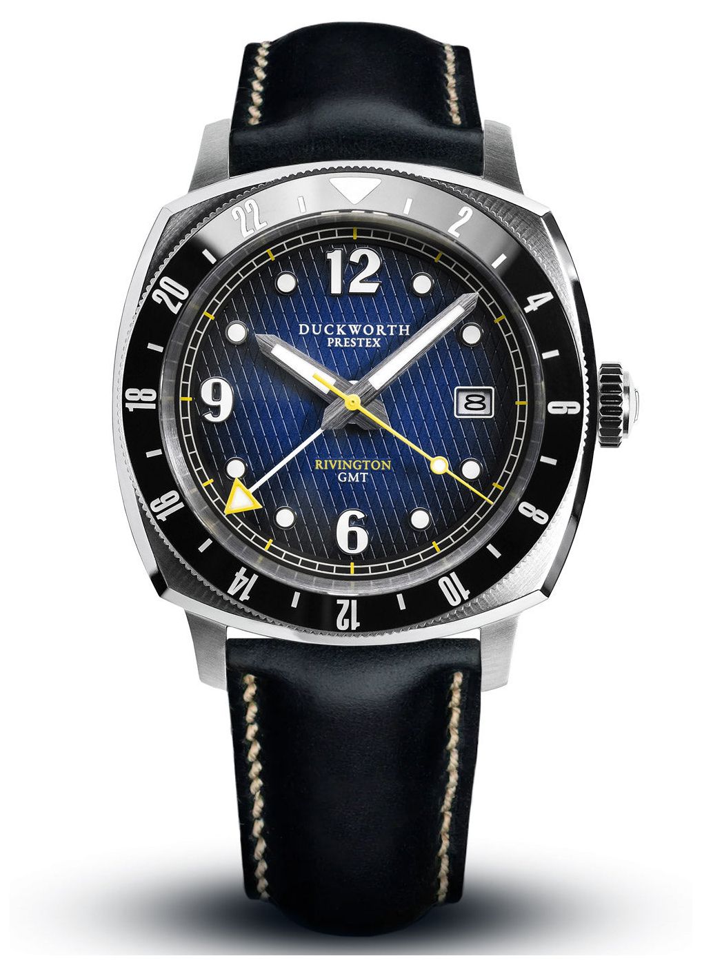 Duckworth Prestex D489-03-D Rivington GMT (42mm) Blue Dial Watch