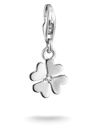 Thomas Sabo 2248-M02-14 Cloverleaf Charm With White Zirconia Jewellery