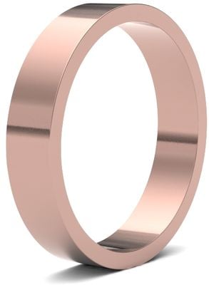 James Moore Wedding Rings | 9ct Rose Gold | 4mm | Light | Flat | AG_4LLF-9R