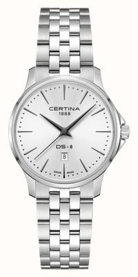 Certina DS-8 Lady Quartz (31mm) Silver Dial / Stainless Steel Bracelet C0450101101100