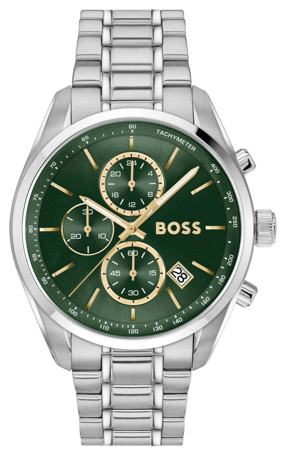 BOSS 1514266 Grand Prix Chronograph (44.5mm) Green Dial / Watch