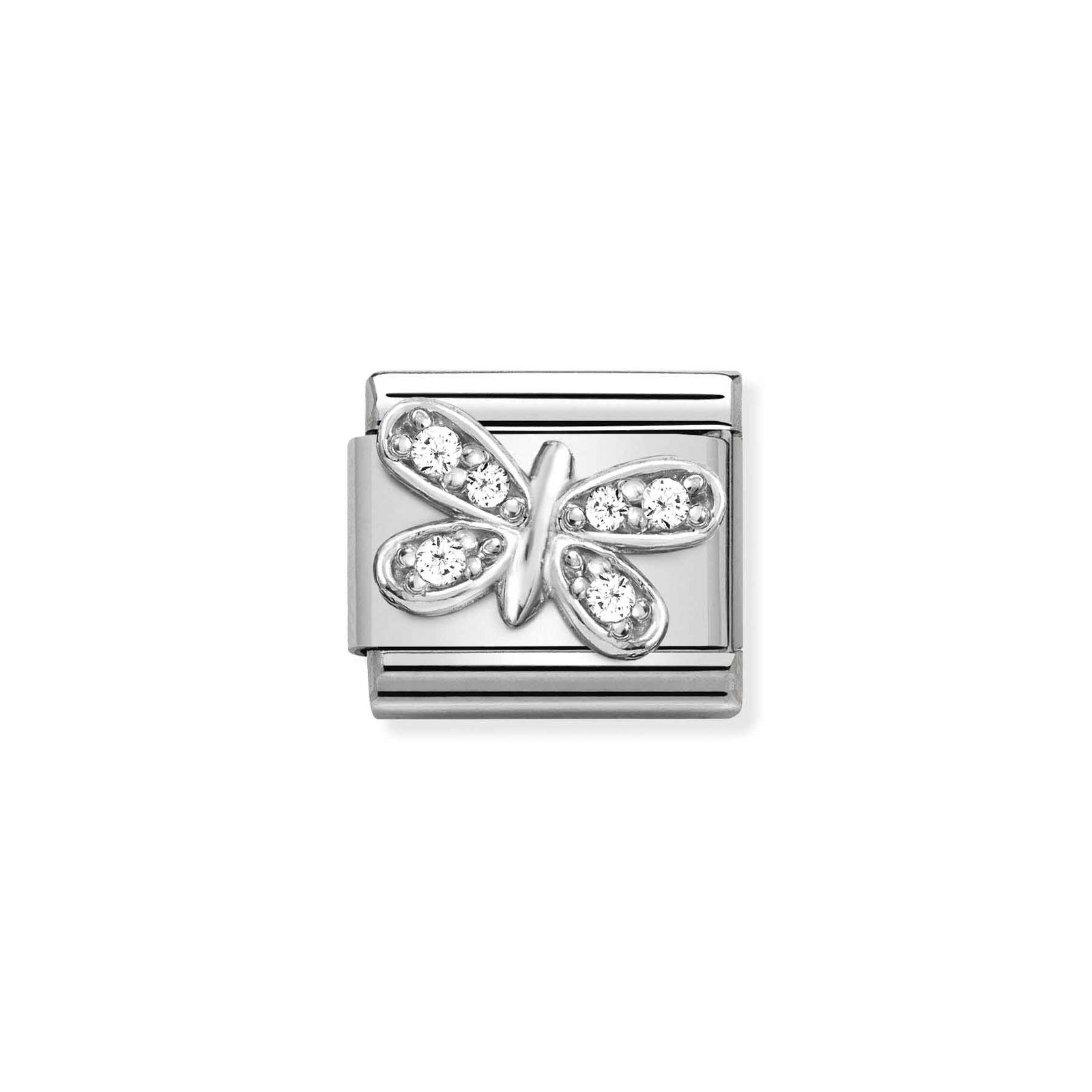 Nomination 330304/35 Classic White Butterfly Sterling Silver Jewellery