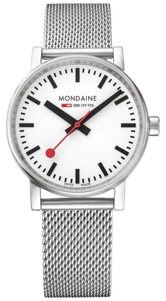 Mondaine MSE.43110.SJ Evo2 43mm Stainless Steel Mesh Watch