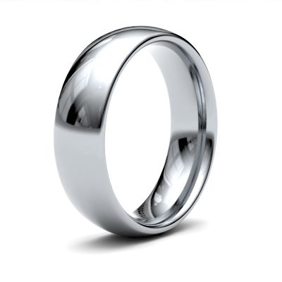 James Moore Wedding Rings | 9ct White Gold | 6mm | Medium | Traditional Court | AG_6GMC-9W