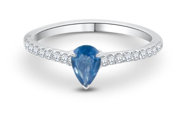 James Moore SR1476 Platinum Tanzanite And Diamond Ring Jewellery
