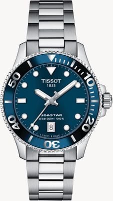 Tissot Seastar 1000 | 36mm Blue Dial | Stainless Steel Bracelet Watch T1202101104100