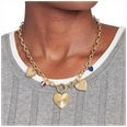 Tommy Hilfiger Gold Tone IP Stainless Steel and Crystal Heart Charm Necklace 2781065 - alternate view 2