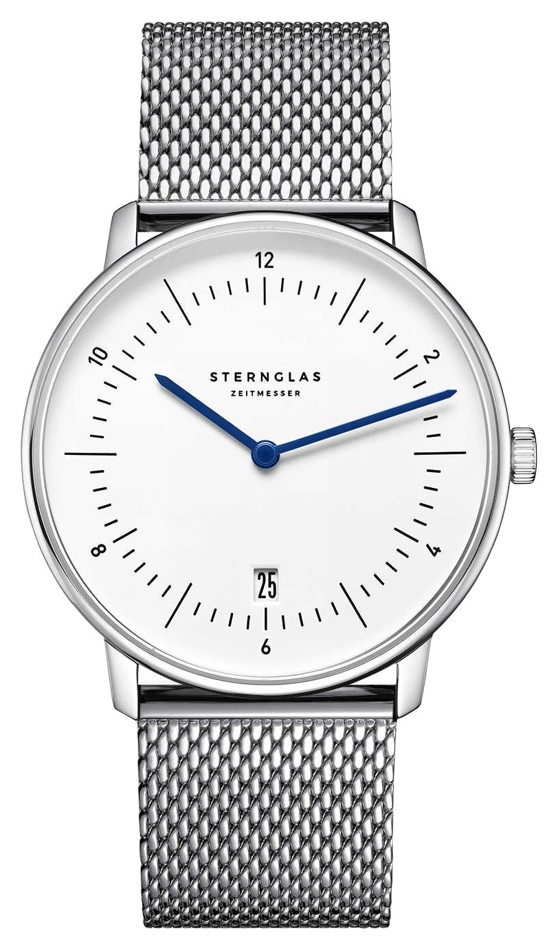 STERNGLAS S01-NA44-MI04 Naos Quartz (38mm) White Dial / Watch
