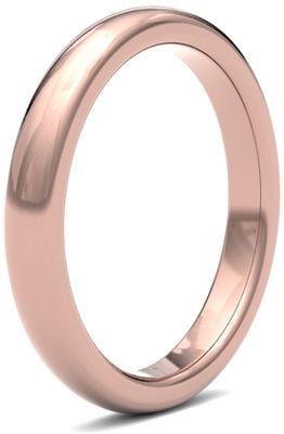 James Moore Wedding Ring  | 9ct Rose Gold | 3mm | ExtraHeavy | Size Premium Court | AG_3GZP-9R AG_3GZP-9R