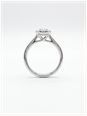 0.30ct Round Brilliant Natural Diamond Platinum Halo Ring ENG4241 - alternate view 3