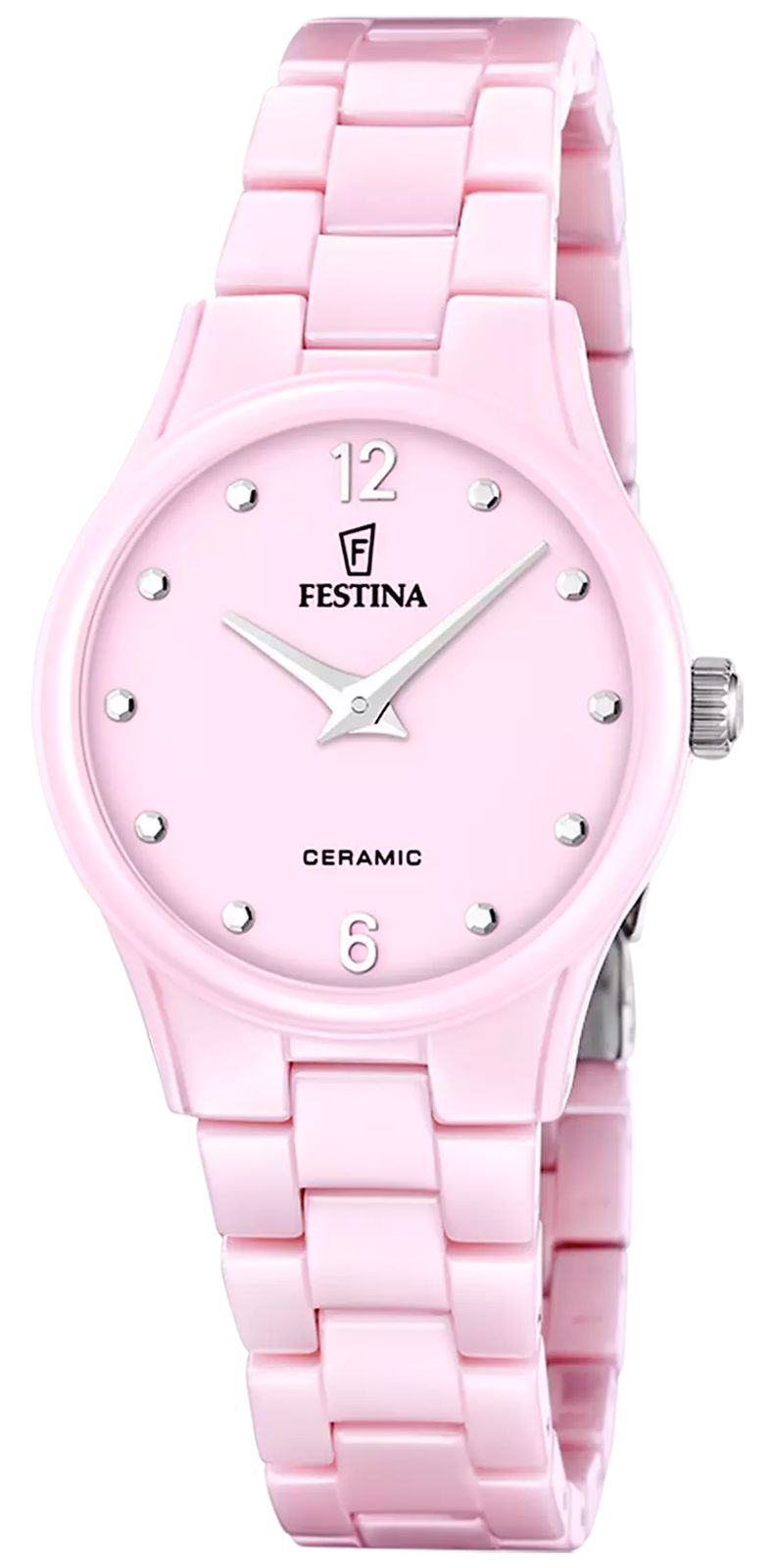 Festina F20751/2 Ceramic Quartz (30.5mm) Pink Dial / Pink Watch