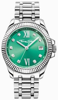 Thomas Sabo Women's Divine (33mm) Green Dial / Stainless Steel Bracelet WA0404-201-211-33
