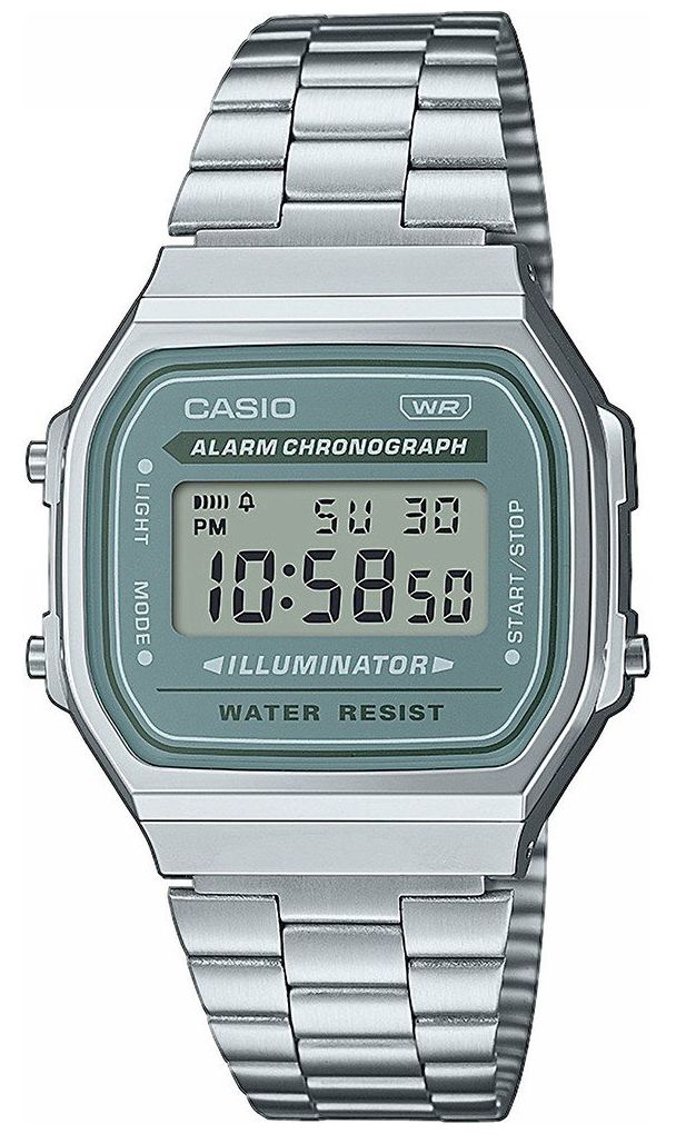Casio A168WA-3AYES Vintage Digital Illuminator (36mm) Blue Watch