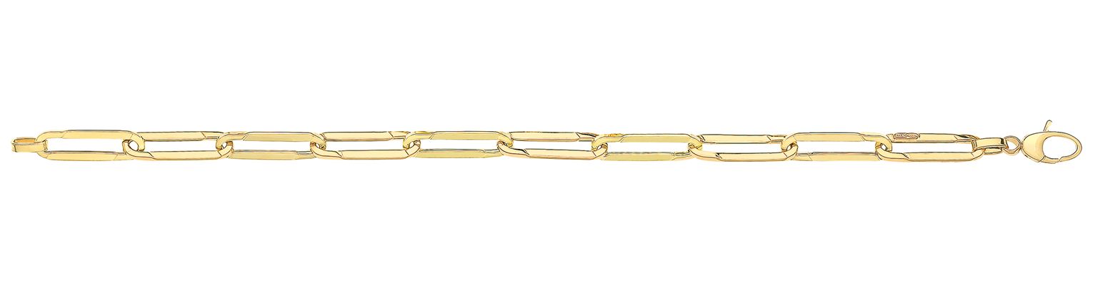 Treasure House BR645 Ladies 9ct Yellow Gold 7.5"" Paperclip Jewellery