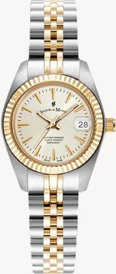 Jacques Du Manoir Inspiration Classic (26mm) Gold Dial / Two-Tone Stainless Steel Bracelet JWL02102
