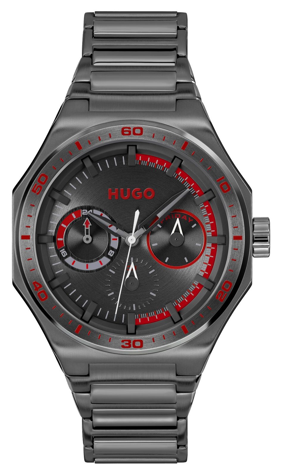 HUGO 1530401 #GRAIL SPORT Multifunction (44mm) Black Dial / Watch