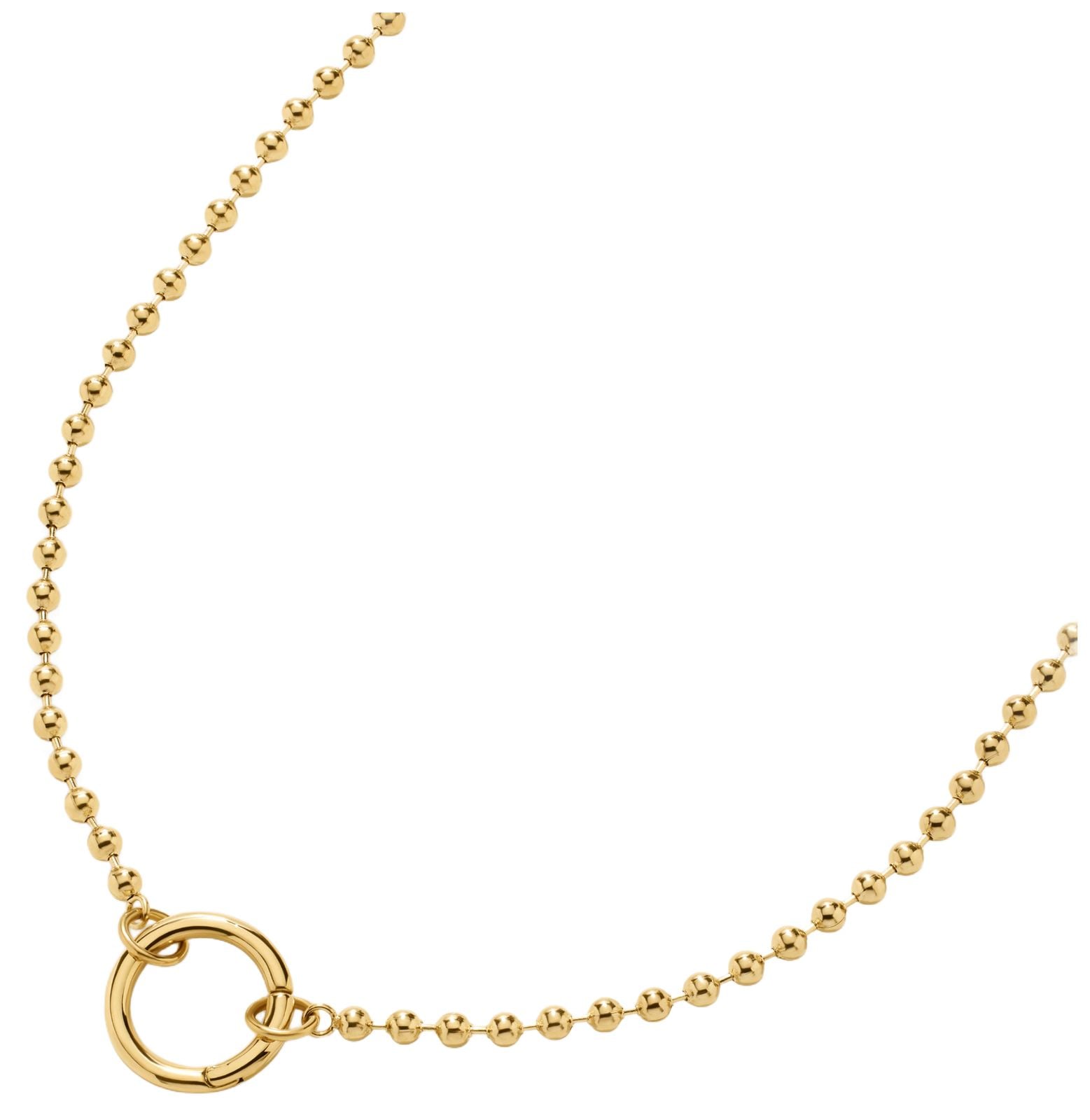 D.LOUISE SDN-02 Ball Chain Charm Necklace Size 45cm Jewellery