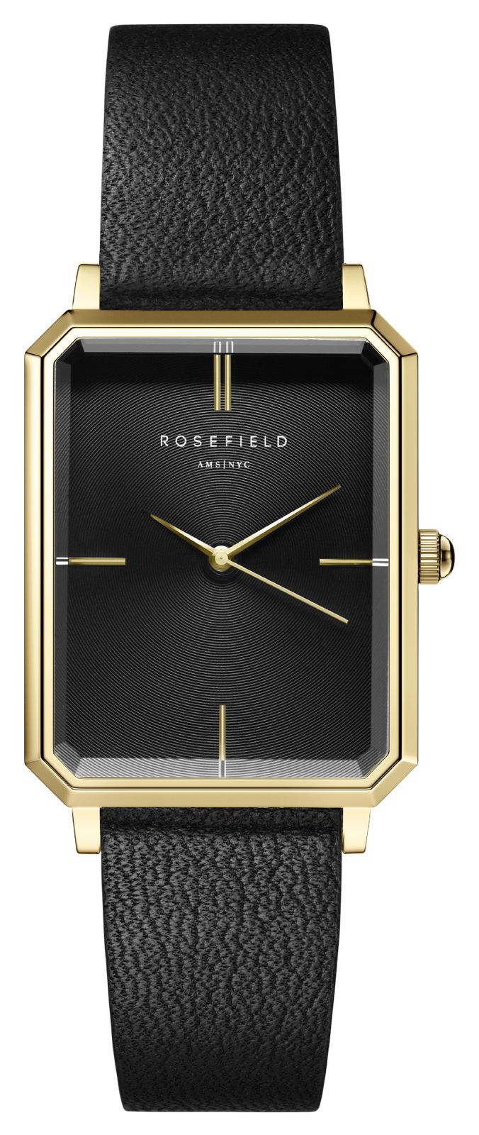 Rosefield OBSBG-O49 Octagon (23mm) Black Dial / Black Watch