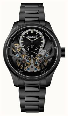 Ingersoll THE NAISMITH (46mm) Black Dial / Black Stainless Steel Bracelet I16102