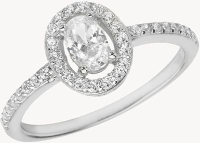 Treasure House Sterling Silver Ladies CZ Ring (Size M) G7436/M