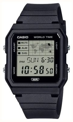 Casio World Map Multifunction (33.7mm) Digital Dial / Black Bio-Based Resin Strap LF-30W-1AEF