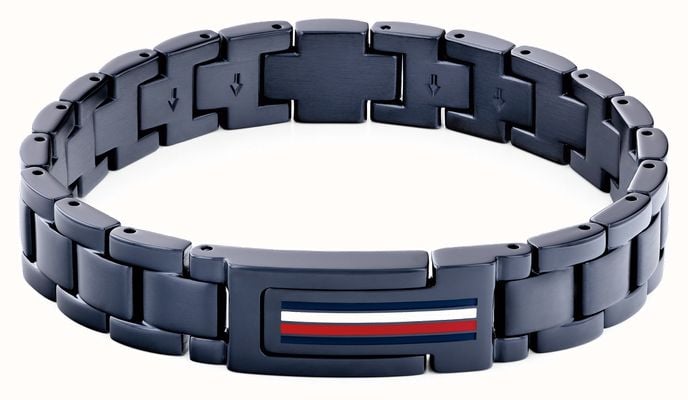 Tommy Hilfiger Men's Mason Blue-Tone Stainless Steel Bracelet 2790598