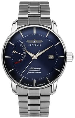 Zeppelin Atlantic Automatic (41mm) Blue Dial / Stainless Steel Bracelet 8462MB-3