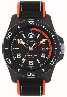 Timex Expedition North® Freedive Ocean (46mm) Black Dial / #tide Black Fabric Strap TW2V66100
