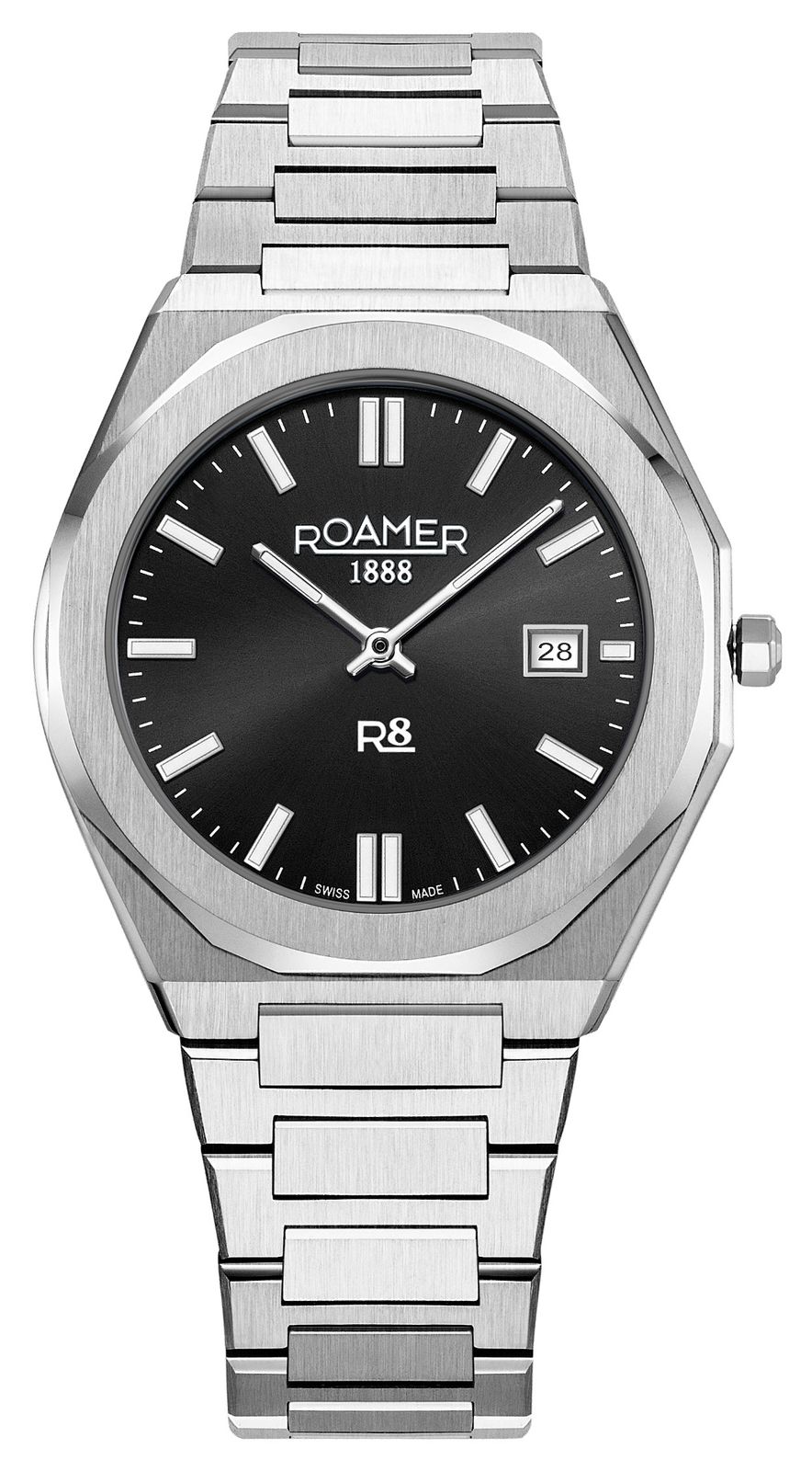 Roamer 972980 41 85 20 R8 Gents Quartz (41mm) Black Dial / Watch