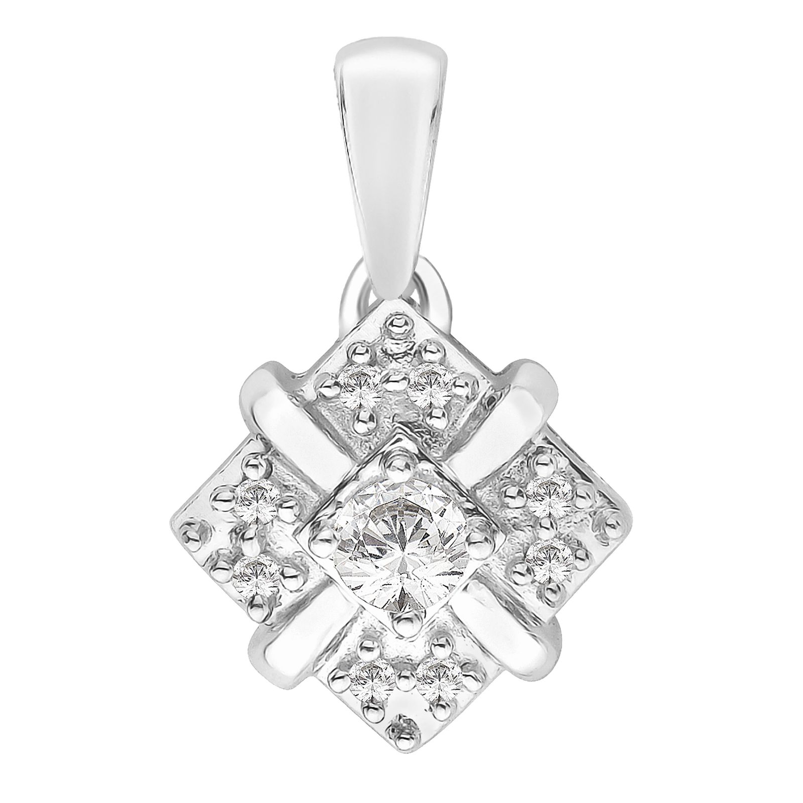 Image of Perfection Crystals P3254-SK Fancy Cluster Pendant (0.25ct Jewellery