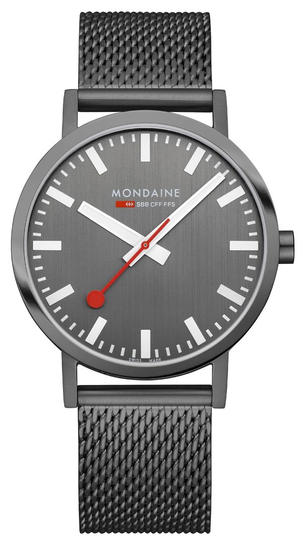 Mondaine A660.30360.81SBM Classic (40mm) Anthracite Dial / Watch