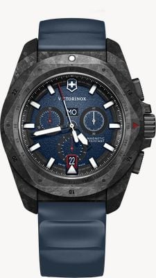 Victorinox I.N.O.X. Chrono Carbon (43mm) Blue Dial / Blue Rubber Strap 242082