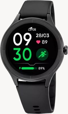 Lotus SmarTime Léve 2nd Gen Smartwatch (43.5mm) Digital Display / Black Rubber Strap 50202/1