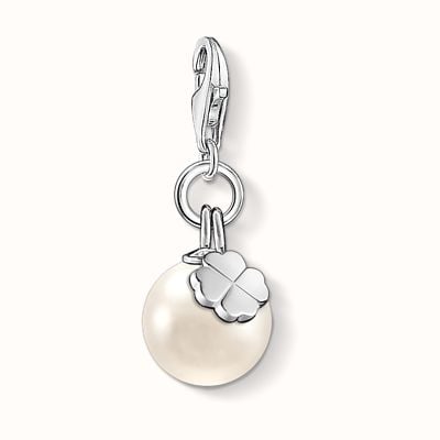 Thomas Sabo Charm Pendant Pearl With Cloverleaf 1461-082-14