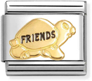 Nomination Classic Turtle Friends 18ct Gold Charm 030285/74