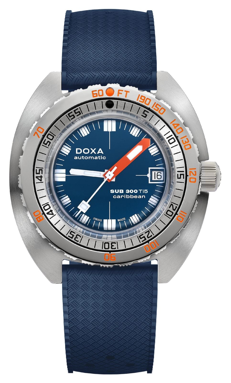 DOXA 823.50.201.32 SUB 300 Ti5 Caribbean (42.5mm) Blue Watch