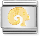 Nomination Classic Aries ZODIAC Steel Charm With Yellow Gold 030104/01