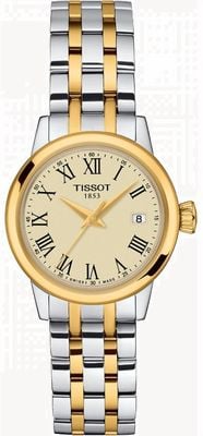 Tissot Classic Dream Quartz (28mm) Champagne Dial / Two-Tone Stainless Steel Bracelet T1292102226300