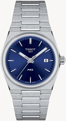 Tissot PRX Quartz (35mm) Blue Sunray Dial / Stainless Steel Bracelet T1372101104100