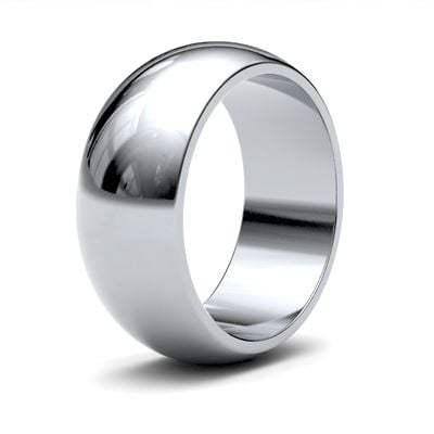 James Moore Wedding Rings | 9ct White Gold | 8mm | Medium | D-Shape | AG_8GMD-9W