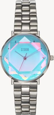 STORM Women's Elexi Lazer Aqua (33mm) Blue Dial / Stainless Steel Bracelet 47504/AQ