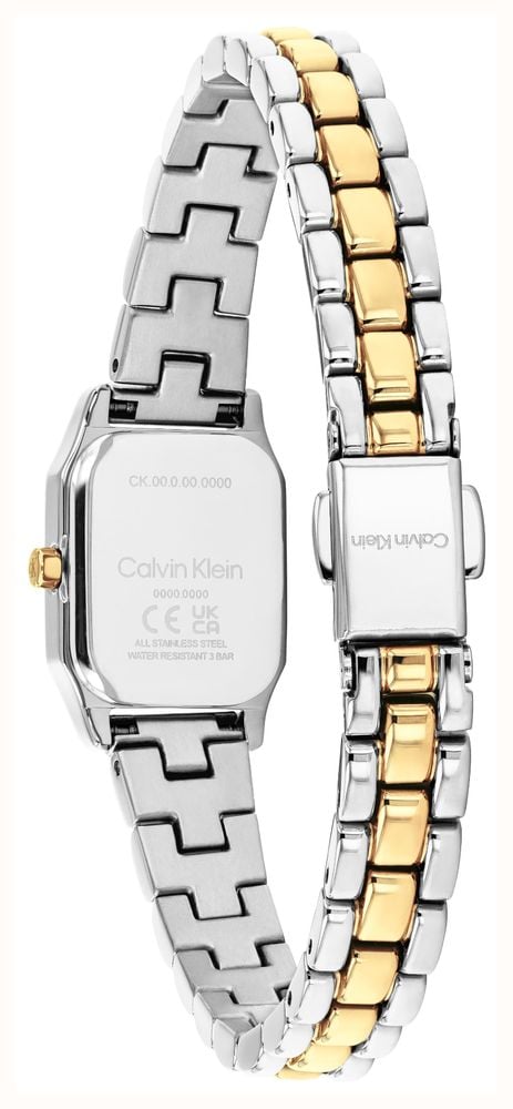 Calvin Klein Soft Form (16mm) Gold Dial / Two Tone Stainless Steel Bracelet 25100234 - alternate view 3