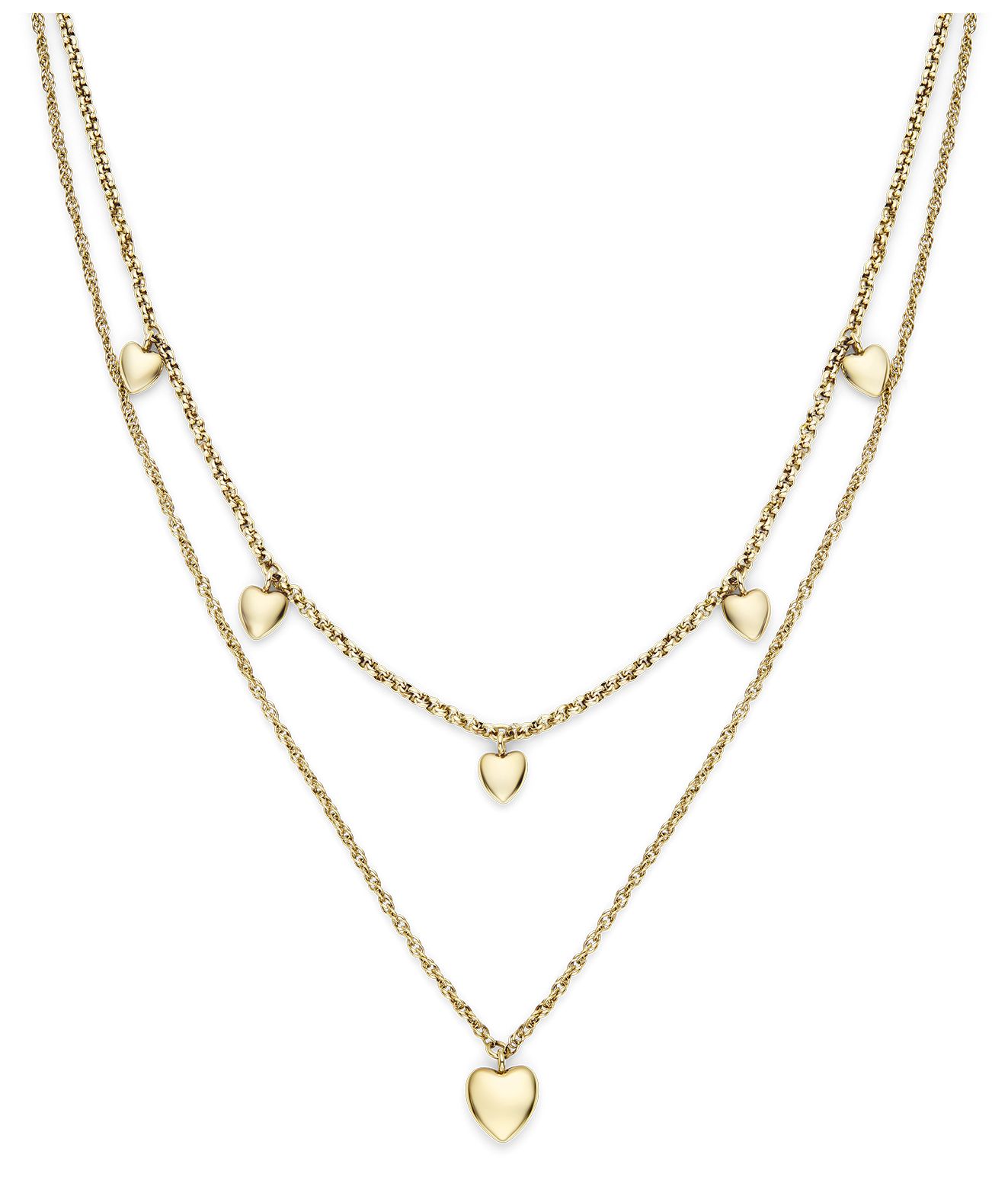 Olivia Burton 24100457 Classic Mini Heart Gold Plated Double Jewellery