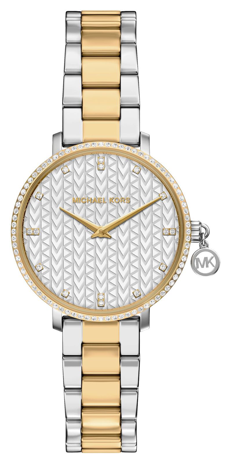 Michael Kors MK7574 Pyper Crystal (32mm) Silver Patterned Watch